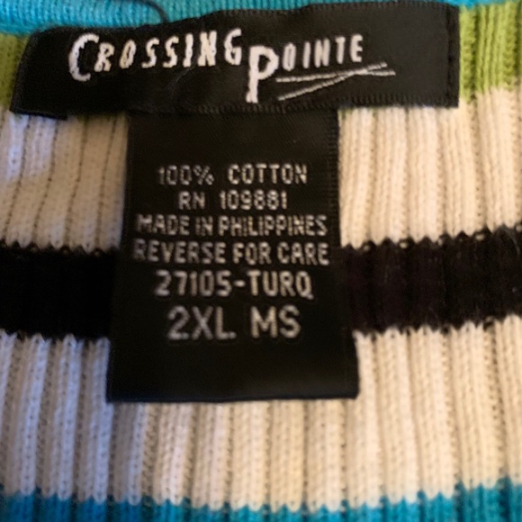 Crossing Pointe Plus Size Striped Sweater - Picture 9 of 10